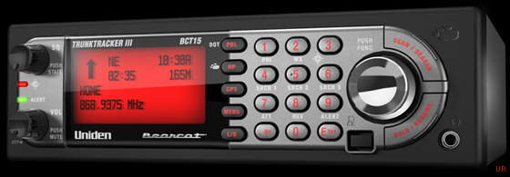 Uniden BCT15, 2500 Channels, 25-1300 Mhz, 31 Bands, Bear Tracker, Trunk Tracker III, Mobile/Base
